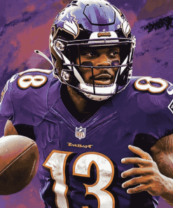 Lamar Jackson Sports Diamond Painting