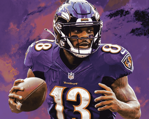 Lamar Jackson Sports Diamond Painting