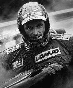 Lauda Iconic Black And White Diamond Painting