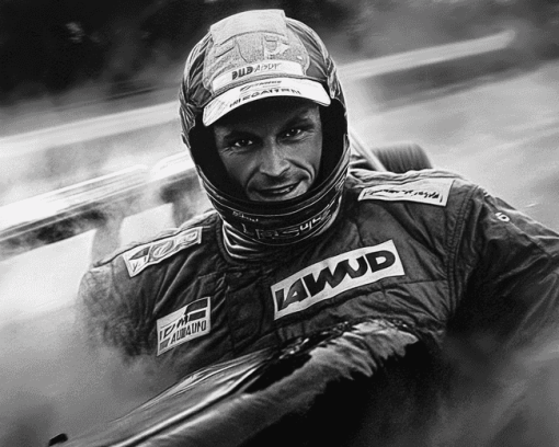 Lauda Iconic Black And White Diamond Painting