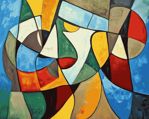 Laurent Folco Abstract Cubism Diamond Painting