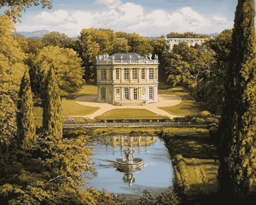 Le Petit Trianon Gardens Diamond Painting