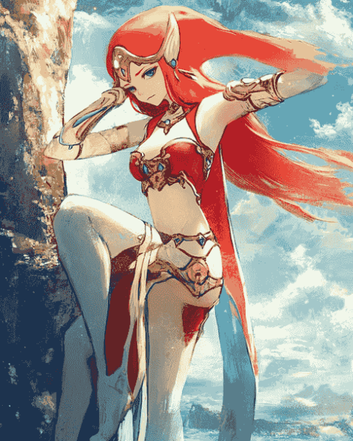 Legend of Zelda Mipha Fantasy Diamond Painting