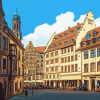 Leipzig Architecture Germany Diamond Painting