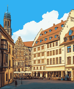 Leipzig Architecture Germany Diamond Painting