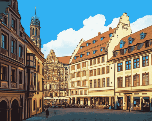 Leipzig Architecture Germany Diamond Painting