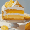 Lemon Meringue Cake Delight Diamond Painting