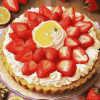 Lemon Strawberry Dessert Diamond Painting