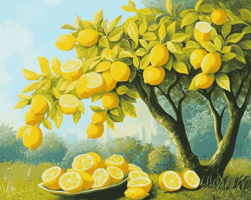 Lemon Tree Paradise Diamond Painting