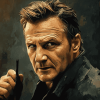 Liam Neeson Celebrity Icon Diamond Painting