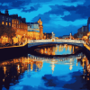 Liffey River Reflections Diamond Painting