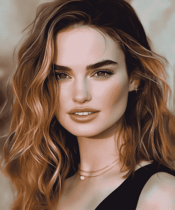 Lily James Celebrity Diamond Painting