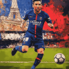 Lionel Messi Famous PSG Diamond Painting