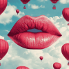 Lips Hot Air Balloons Diamond Painting