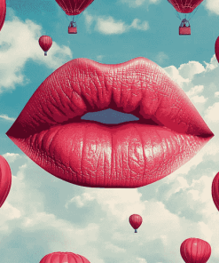 Lips Hot Air Balloons Diamond Painting