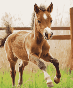 Little Foal Horse Diamond Painting