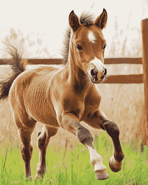 Little Foal Horse Diamond Painting