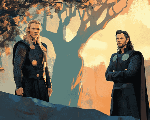 Loki and Thor Movie Diamond Painting