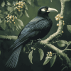 Lonely Huia Bird Diamond Painting