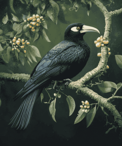 Lonely Huia Bird Diamond Painting