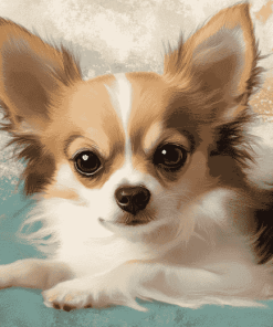 Long Haired Chihuahua Puppy Diamond Painting