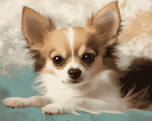 Long Haired Chihuahua Puppy Diamond Painting