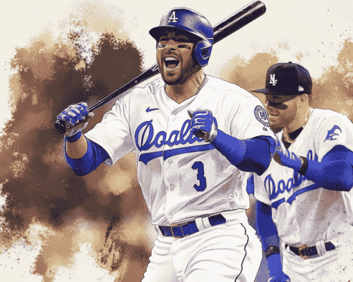 Los Angeles Dodgers Baseball Diamond Painting