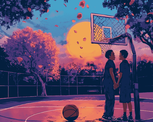 Finalizing the Love and Basketball diamond painting