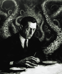 Lovecraft Black and White Diamond Painting