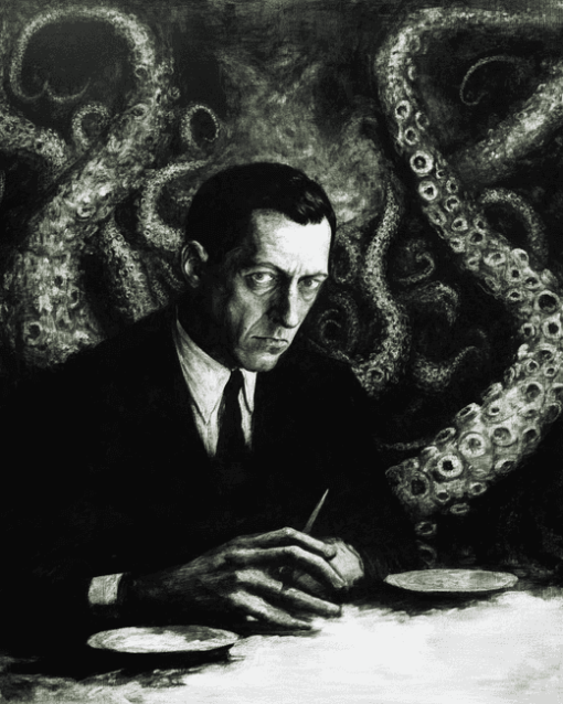 Lovecraft Black and White Diamond Painting