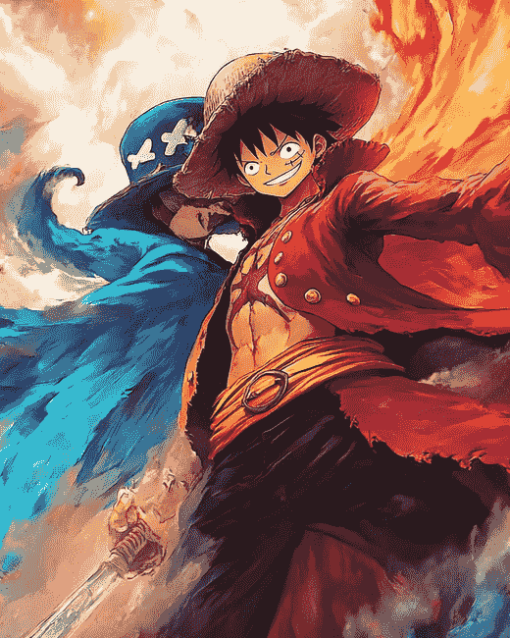 Luffy and Law Anime Series Diamond Painting