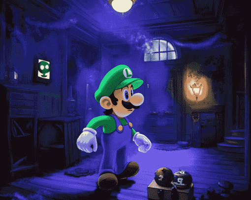 Luigi Mansion Animation Diamond Painting