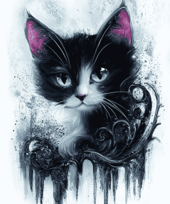 Lulu Caty Cartoon Cats Diamond Painting