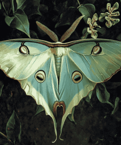 Luna Moth Butterfly Diamond Painting