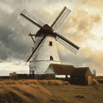 Lytham Windmill Landscape Diamond Painting
