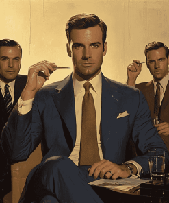 Mad Men Iconic Characters Diamond Painting