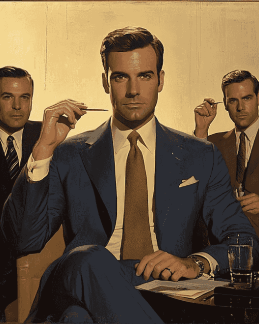 Mad Men Iconic Characters Diamond Painting