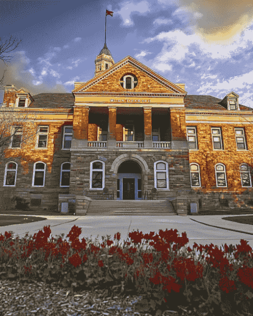 Madison University Buildings Diamond Painting