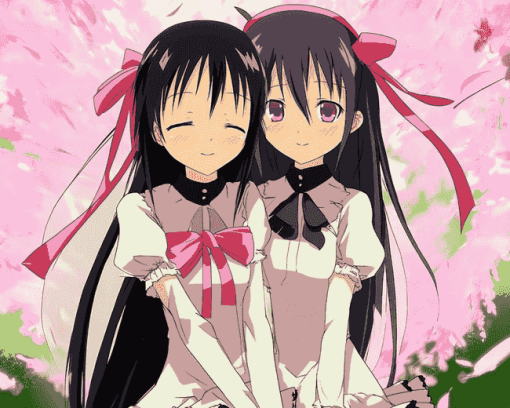 Madoka Kaname and Homura Anime Diamond Painting