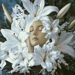 Madonna Lily Blossoms Diamond Painting