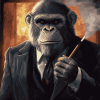 Mafia Monkey Cartoon Diamond Painting