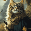 Magical Beard Cat Diamond Painting