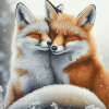 Magical Fox Couple Diamond Painting