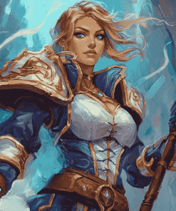 Magical Jaina Proudmoore Warcraft Diamond Painting