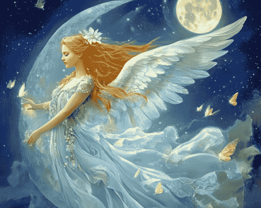 Magical Moon Fairy Diamond Painting