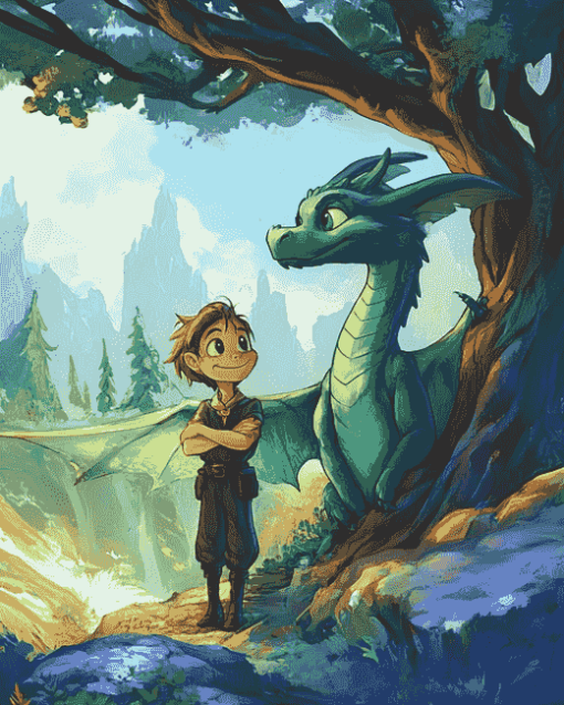 Magical Pete's Dragon Diamond Painting