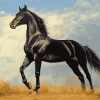 Majestic Black Stallion Diamond Painting