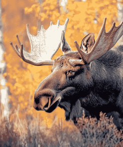 Majestic Moose Wildlife Diamond Painting