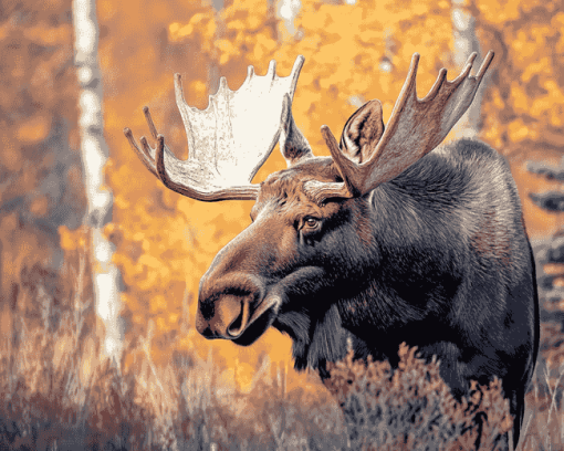 Majestic Moose Wildlife Diamond Painting