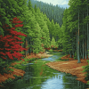 Majestic River Valley Diamond Painting